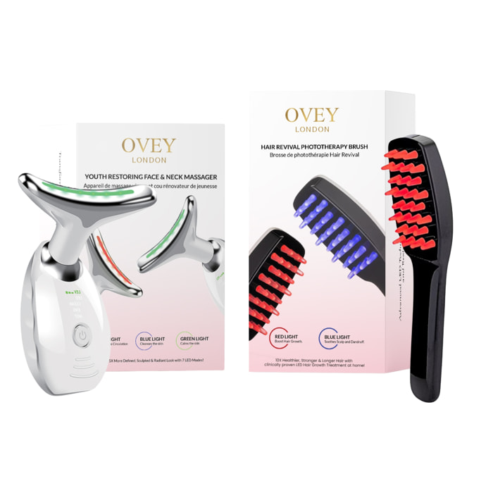 Kit de terapia antienvejecimiento para rostro y cabello