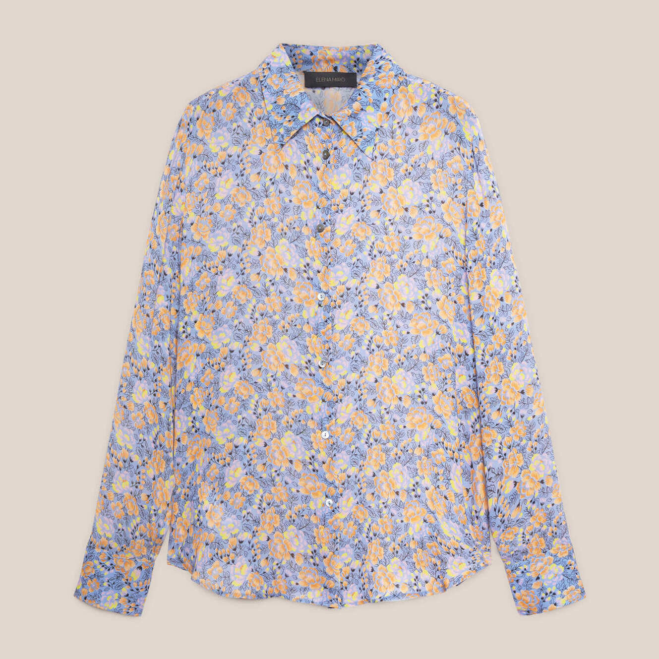 Elena Mirò - Camisa de viscosa estampada - Light - blue