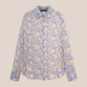 Elena Mirò - Camisa de viscosa estampada - Light - blue