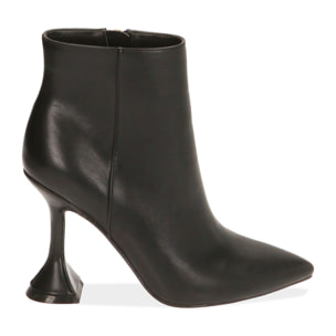 Ankle boots neri, tacco 10 cm