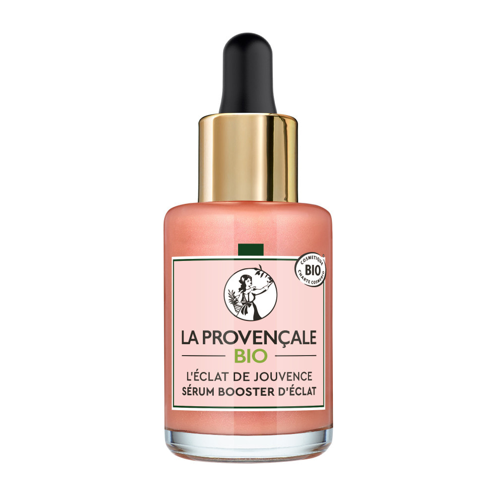 La Provençale Peptide-Eclat - Sérum Rose Booster d'Eclat Anti-fatigue - Olive violette - Peptides, Vitamine C* & Pigments lumine