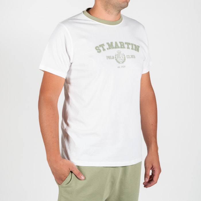 T-shirt maniche corte con stampa logo