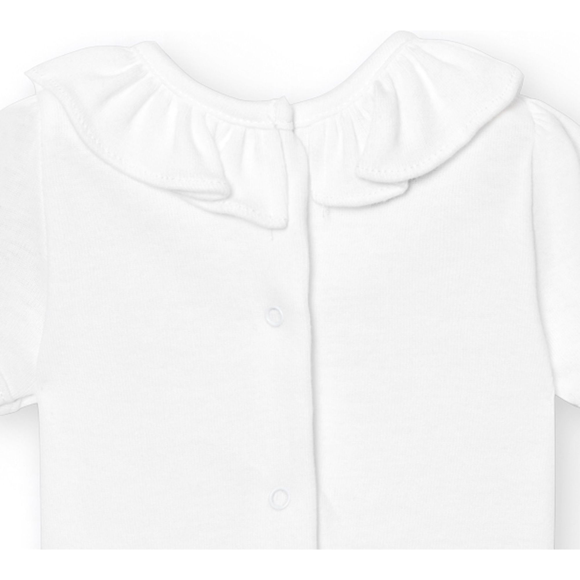 Body bebé manga corta cuello volante