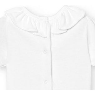 Body bebé manga corta cuello volante
