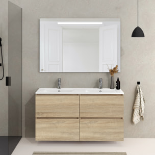 Conjunto mueble de baño SEA Alday, 120cm, Natural