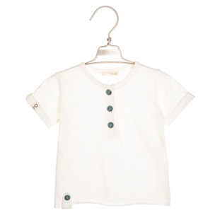 T-Shirt in Cotone Fiammato