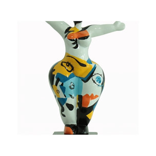 Statuette femme multicolore H34cm - ABSTRACT LADY