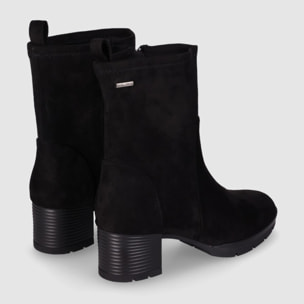 Botines de Tejido - Negro - Tacón: 5 cm