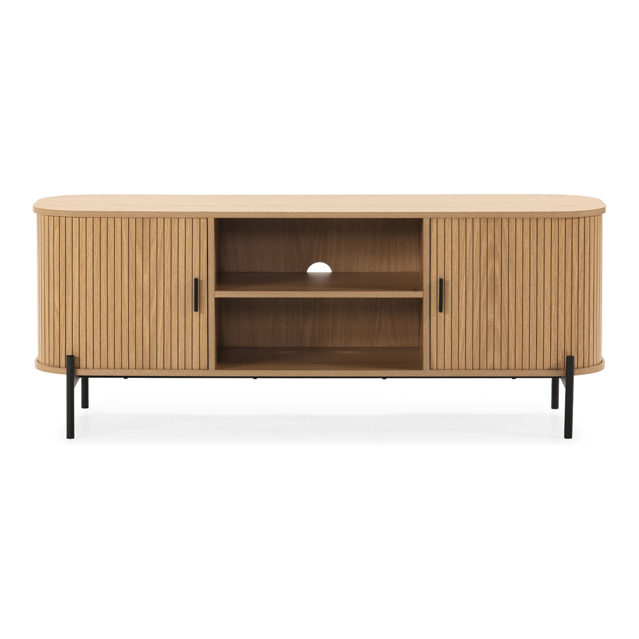 Mueble Tv Mónaco 2 puertas efecto Roble