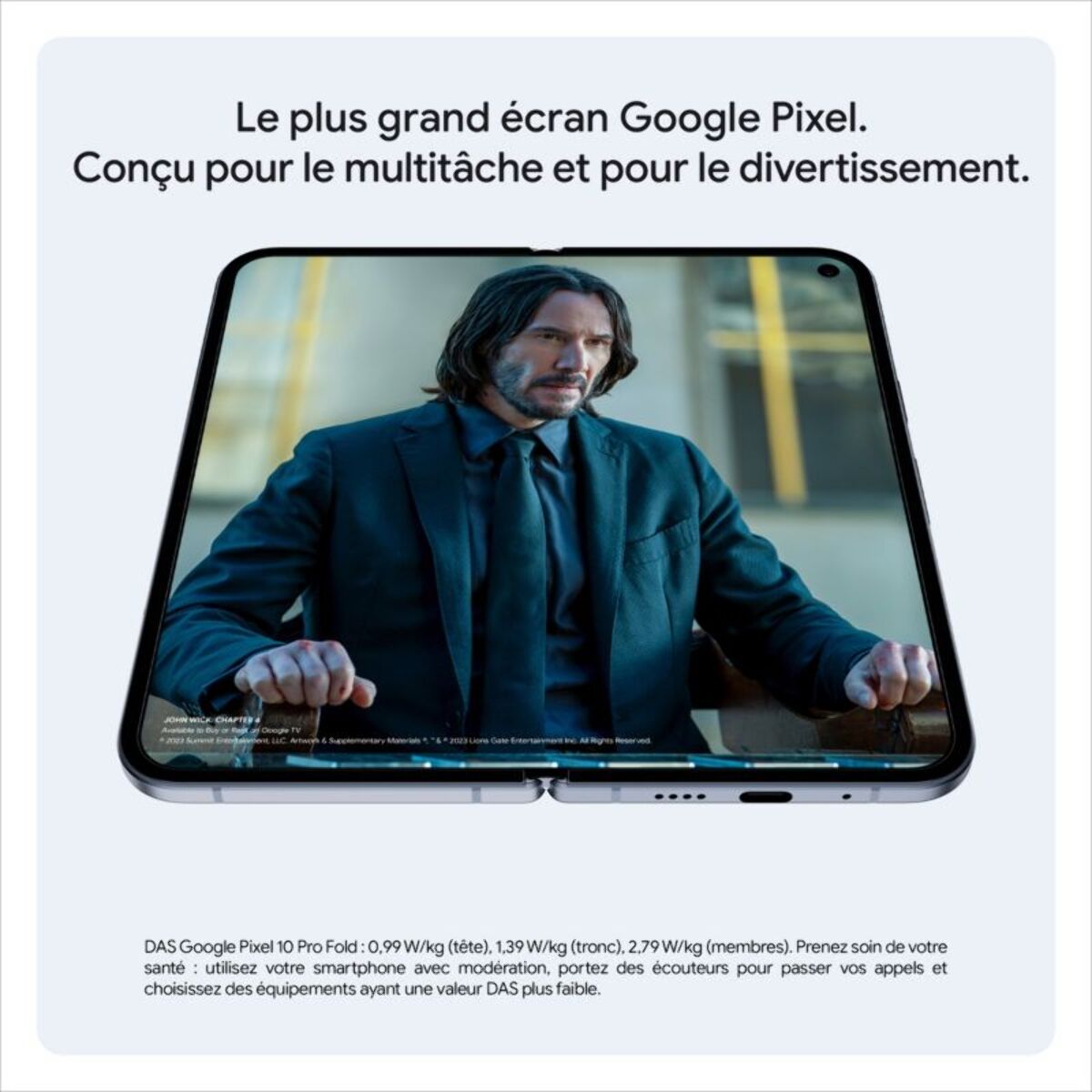 Smartphone GOOGLE Pixel 10 Pro Fold Quartz 512Go