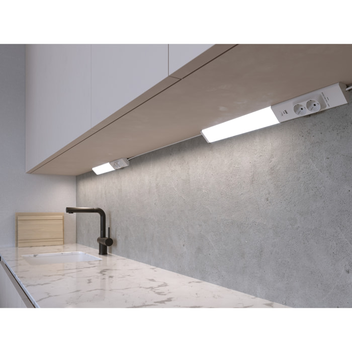 Forlight - Aplique LED Eficiente para Iluminación de Hogar, Acabado Blanco Opal, 4000K, Diseño Moderno y Duradero en Aluminio y Policarbonato, Luz de Alta Luminosidad