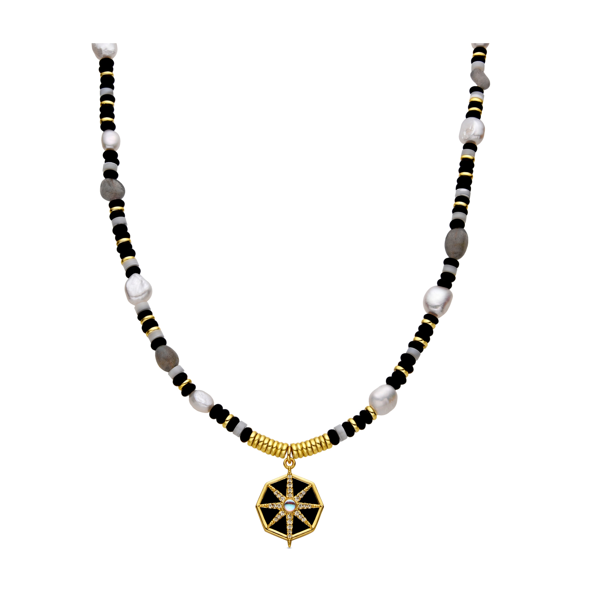 Collar Nanys acabado oro amarillo 18k