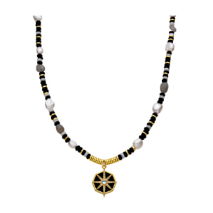 Collar Nanys acabado oro amarillo 18k