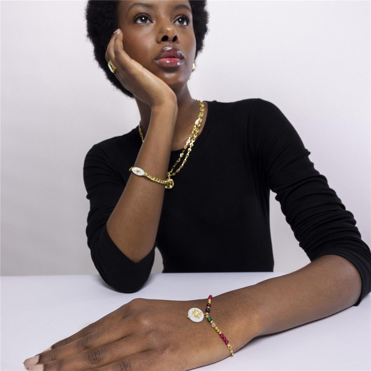 Pulsera Lux by Lux acabado oro 18k