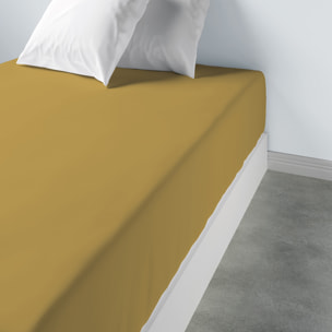 Drap housse coton - bonnet 35cm gold