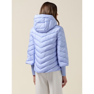 Oltre - Plumífero con capucha y puños - Light - blue