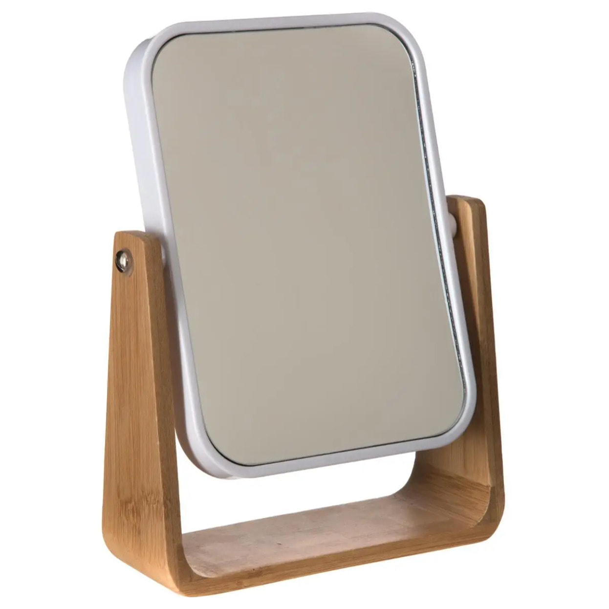 Miroir 16x22cm bambou "Naturéo" blanc
