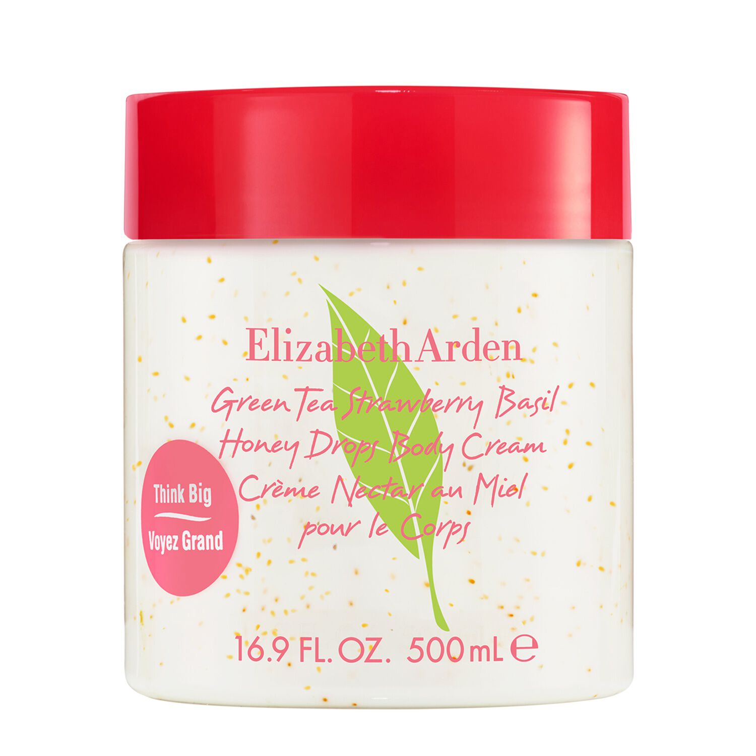 Green Tea Strawberry Basil Honey Drops - Crème Corps 500ml