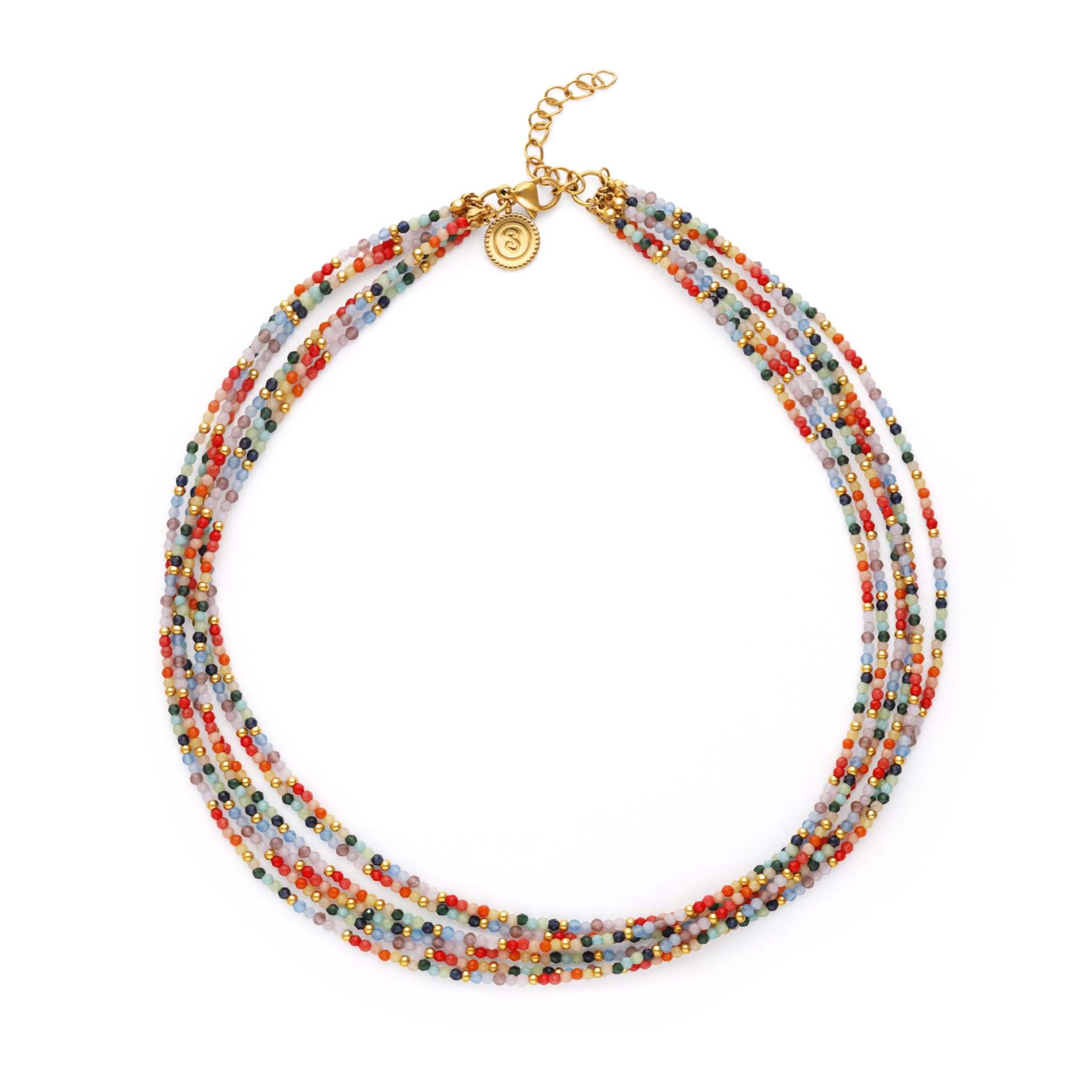 Collana Mawi Colors Acciao Placcato Oro