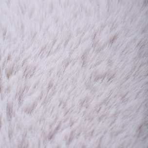 AVA - Tapis doux à poils longs lavable en machine - Gris