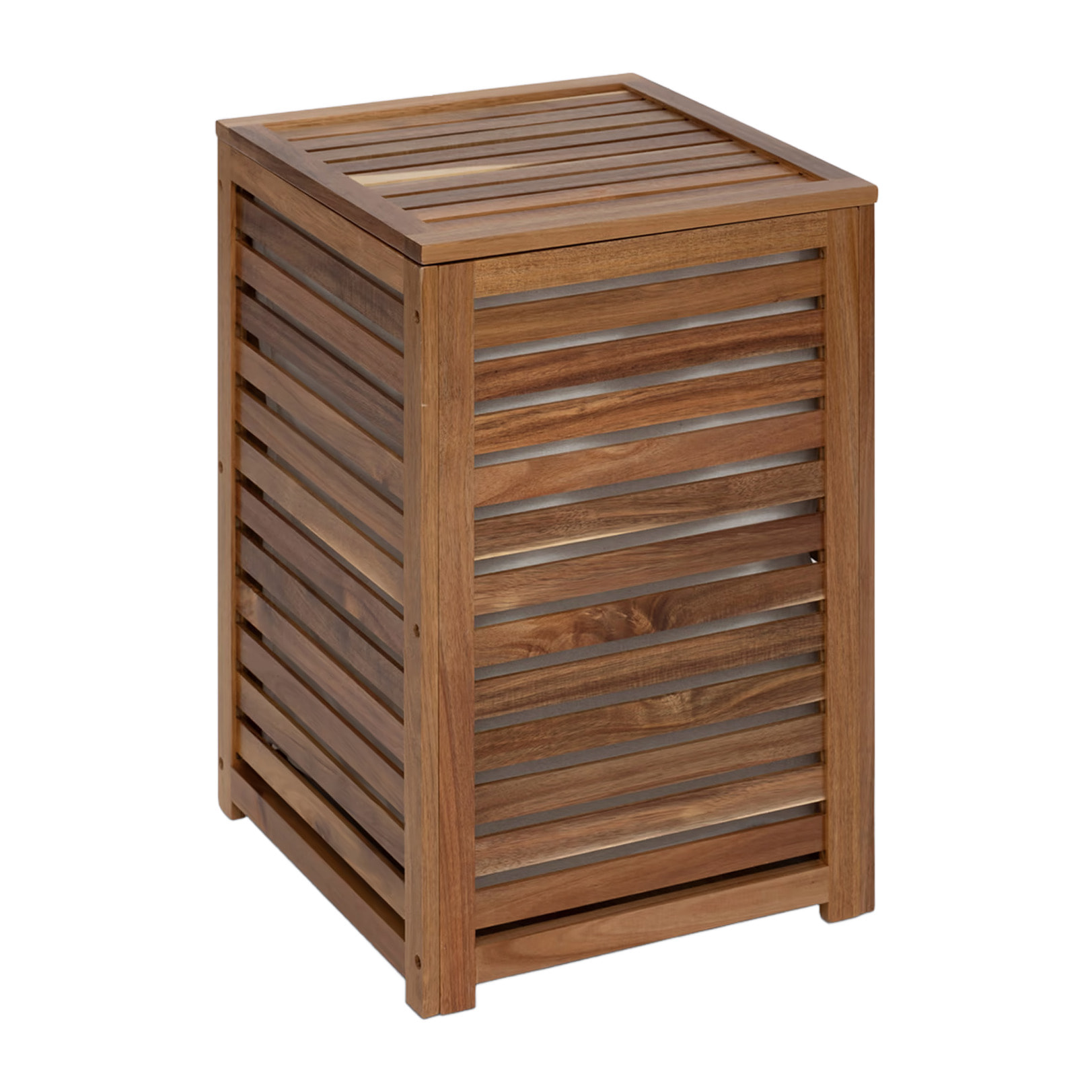 Panier à linge 65L en acacia - Naturel