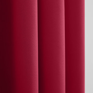 Lot de 2 rideaux occultant thermique piment 140 x 260 cm