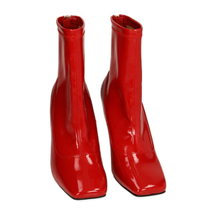 Ankle boots rossi in naplack, tacco 9,5 cm
