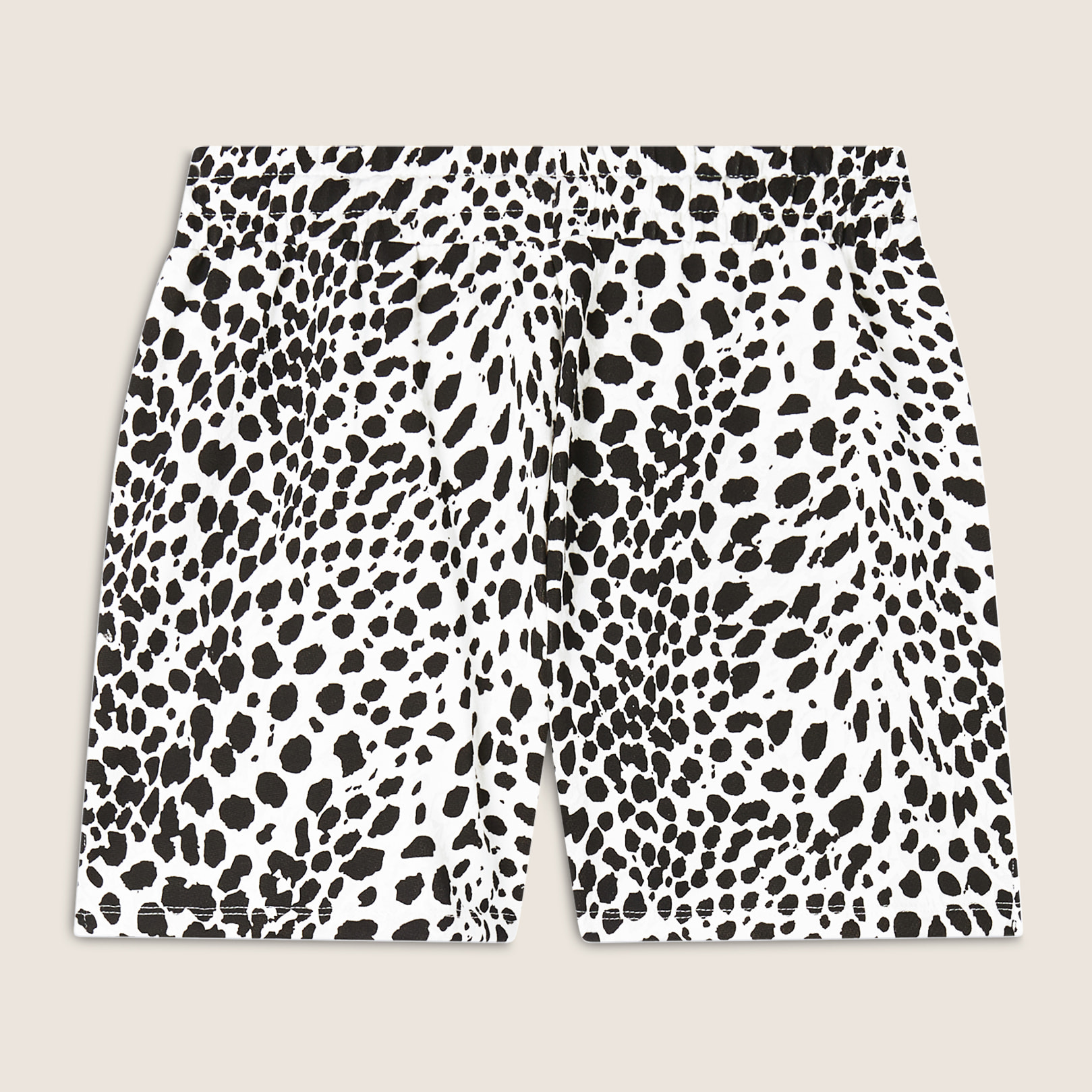 Pantaloncini animalier regular fit in french terry