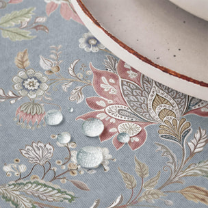 Nappe imprimée anti-tache AYANA BLEU