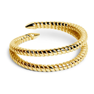 Bague Double Twist Plaqué Or