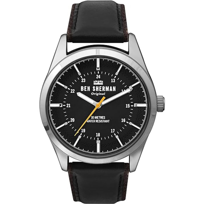 Reloj Ben Sherman WB027B Hombre Analogico Cuarzo con Correa de Cuero