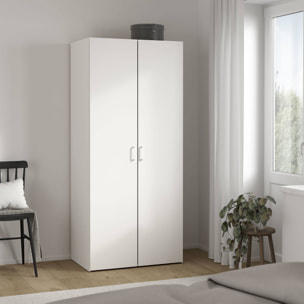 Armario duero con 2 puertas en color blanco 77,6x49,5x175,4cm