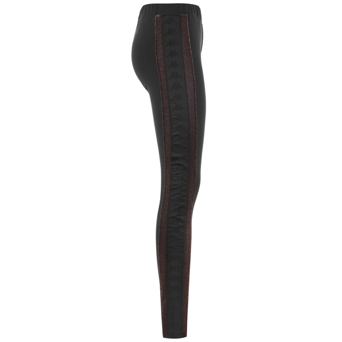 Kappa - Pantaloni Donna Nero - 222 Banda Sparkle Edik