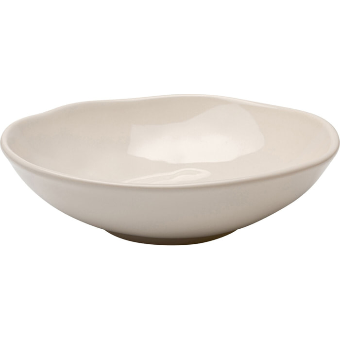 Assiettes creuses Organic 22cm crème set de 6 Kare Design
