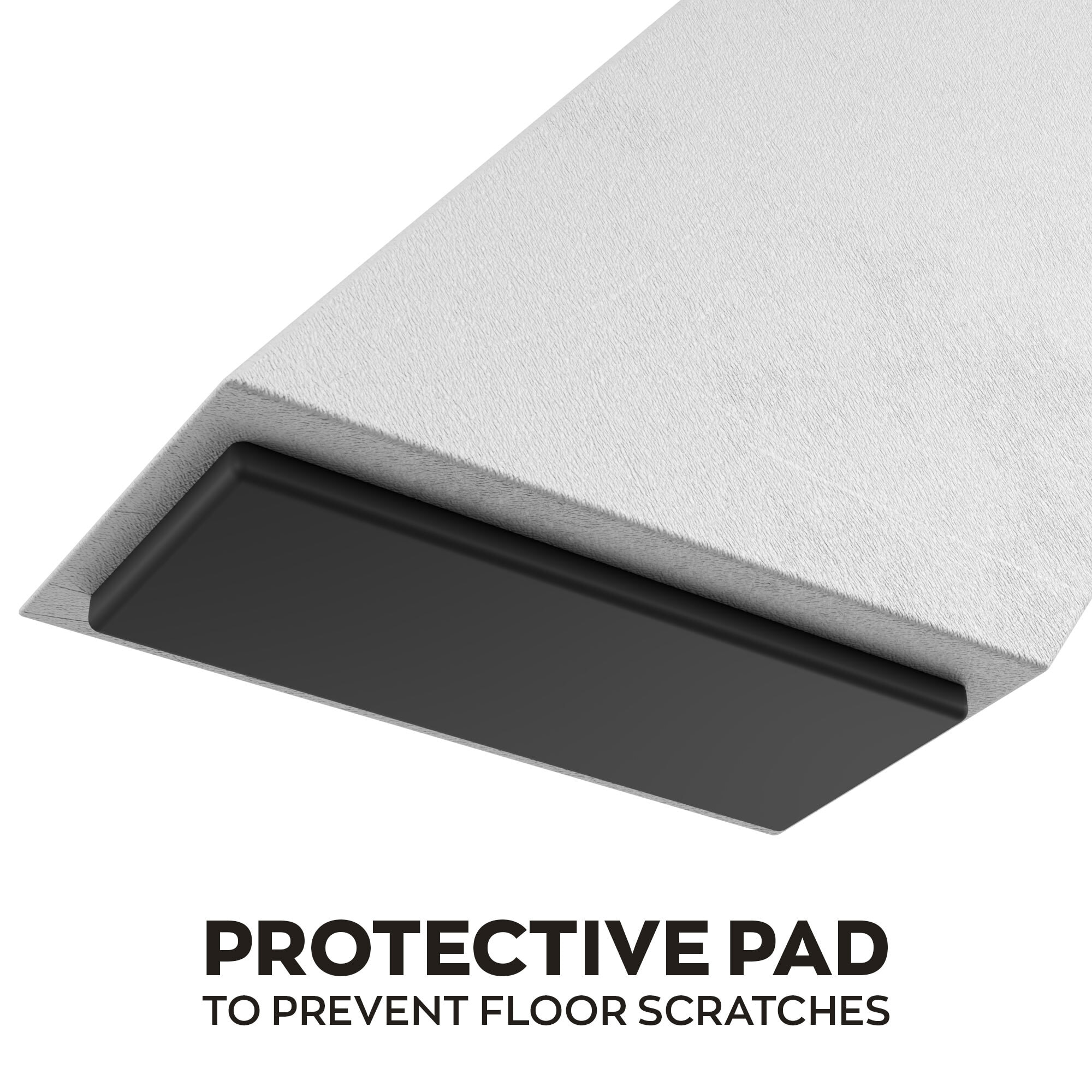 Tavolo da pranzo in legno e metallo con piedi x-shaped bianchi 220x100 cm Grigio Testurizzato