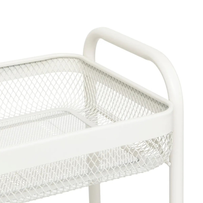 Desserte à roulettes "Mayaj" 3 niveaux 46,5x26,5cm