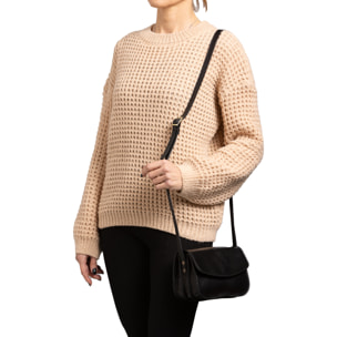 Borsa a tracolla  da donna In Vera pelle Made in Italy 19x13x9,5 cm