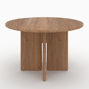 Table ronde en bois d'orme 4 personnes - Gulia