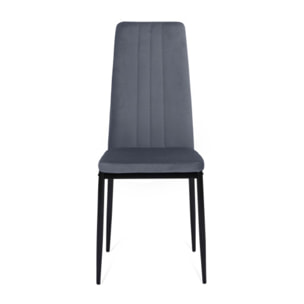 Chaises Jade - Mix color - Gris clair, gris foncé, jaune, bleu