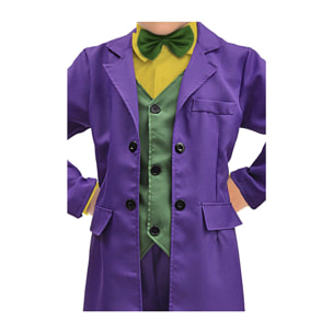 Costume Completo Joker Completo Prodotto Originale Dc Comics Bambino