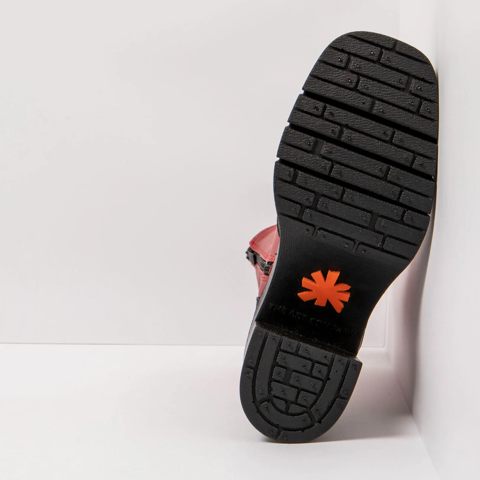 Botines con tacón 1973 NAPPA RED-BLACK/BERNA color Red-black