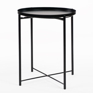 Mesa Auxiliar Nordic Plate Black