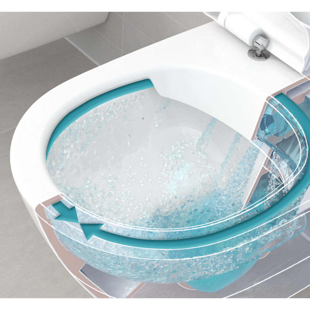 Pack WC Bati-support Geberit Duofix + WC Cuvette a fond creux sans bride O.novo Villeroy & Boch + Abattant softclose + Plaque bl
