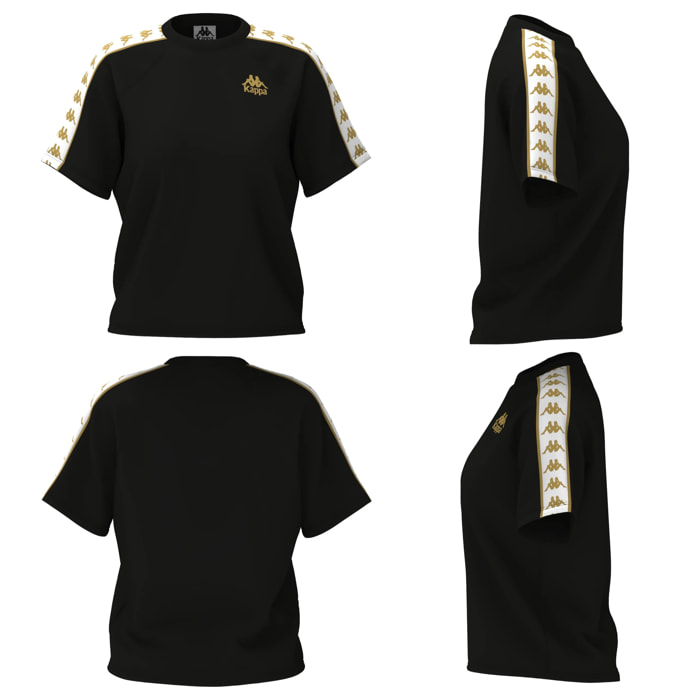 T-Shirts & Top Kappa Donna 222 Banda Adi Nero