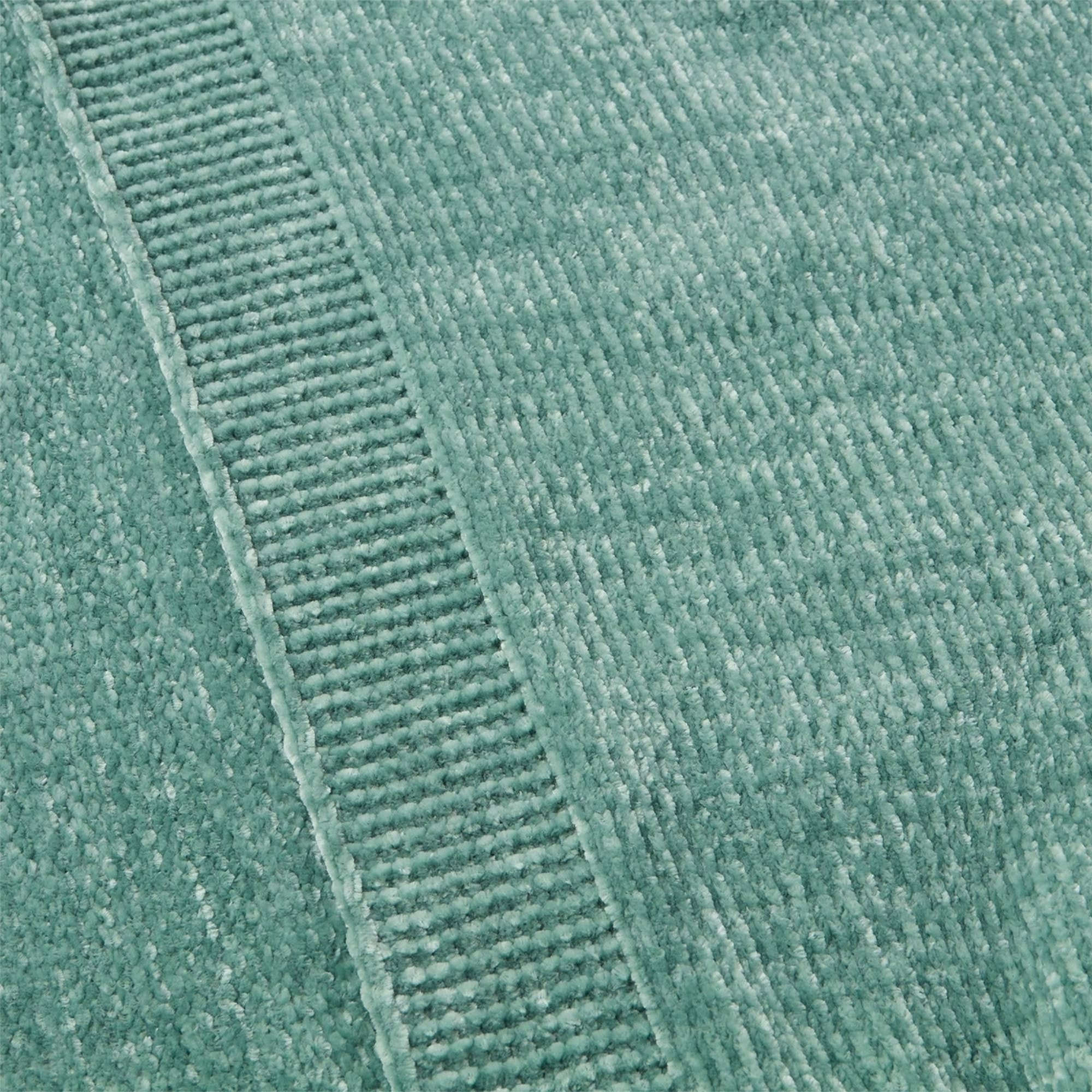 Plaid chenilla Chenu color agua marina Poliéster