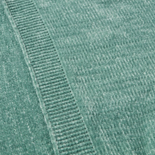 Plaid chenilla Chenu color agua marina Poliéster