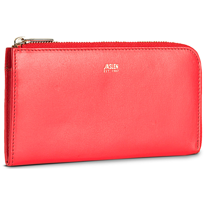 Cartera Mujer Piel Jaslen Georgia Rojo