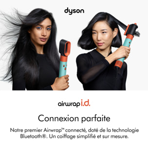 Multi-styler asciugacapelli Dyson Airwrap i.d.™ per capelli lisci e ondulati in Acquamarina/Tangerine | Ricondizionato