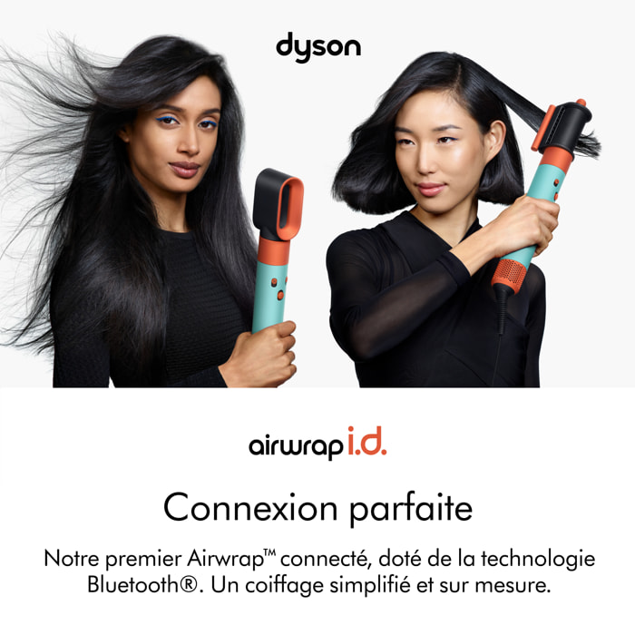 Multi-styler asciugacapelli Dyson Airwrap i.d.™ per capelli lisci e ondulati in Acquamarina/Tangerine | Ricondizionato