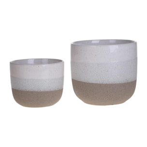 Set 2 cachepot - 22xH20x22cm - Pezzi 1 - Bianchi Dino SpA